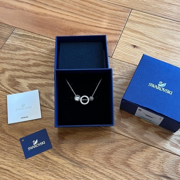 Swarovski Jewelry - New In Box Swarovski Versatile Hote Crystal Silver Pendant $129